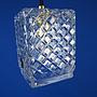 Hanging light 'Gatsby' with handcrafted textured glass diffuser