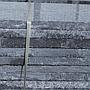 Batch of light grey granite tiles with polished finish (± 9 m2)