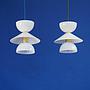 Hanging light 'Sofia' with opaline glass diffuser
