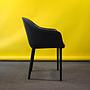 Armchair 'Softshell' in leather by Ronan & Erwan Bouroullec for Vitra (ca. 2008) - Anthracite