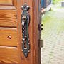 Door in varnished solid wood (H. 223 cm x W. 92 cm) - Left
