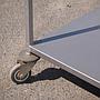 Laundry trolley in anodized aluminum by Mercura
