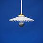Hanging light 'Inga' with shade in opaline glass