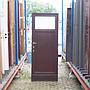 Wooden door with hammered glass panels (H. 211 cm x W. 82 cm) - Left / Right