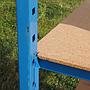 Shelf in epoxy coated steel (200 x 106 x 80 cm)