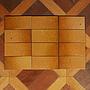 Textured yellow-brown wall tiles 'Ceramiche Faro' - Sold per tile