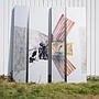 Set of aluchromie panels by Ralph Cleeremans (354 cm high) - Set 23