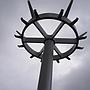 Coat rack in powder coated steel by Drisag (ca. 1980) - Light Grey
