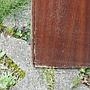 Wooden door with textured glass panel (H. 200,5 cm x W. 73 cm) - Left