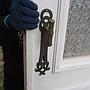 Wooden door with textured glass panel (H. 223,5 cm x W. 85,5 cm) - Right