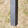 Table with grey laminated tabletop and steel base from KU Leuven (120 x 60 cm) - Straight edges