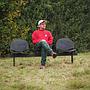 Beam seating 'Modulamm' by Roberto Lucci & Paolo Orlandini for Lamm - 3 seats (L. 176 cm)