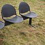 Beam seating 'Modulamm' by Roberto Lucci & Paolo Orlandini for Lamm - 3 seats (L. 176 cm)