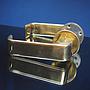 Door handle in chromed brass by Maison Vervloet (ca. 1973) - Polished