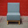 Lounge seat with felted fabric by Schaffenburg