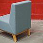 Lounge seat with felted fabric by Schaffenburg