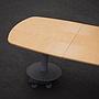 Table in veneered particle board with steel legs by Kinnarps from Antwerp's Court of Appeal (280,5 x 120 cm)