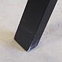 Table with laminated tabletop and black powder coated steel legs (180 x 80 cm)