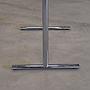 Folding table structure in chromed steel legs by Howe (150 x 75 cm)
