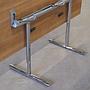 Folding table with laminated tabletop and chromed steel legs by Howe (180 x 75 cm)