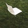 Stackable chair in polypropylene and steel by Hartley