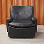 Lounge chair in synthetic leather