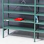 Shelf in green epoxy powder coated steel by Tixit (H. 240 x L. 209 x D. 36 cm)