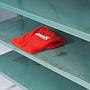 Shelf in green epoxy powder coated steel by Tixit (H. 240 x L. 209 x D. 36 cm)