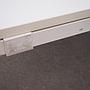 Large office table with laminated tabletop, powder coated steel legs and cable holes by Vitra (200 x 160 cm)