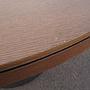 Round dining table in veneered particle board and steel leg (ø 140 cm)