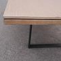 Office table with laminated tabletop, powder coated steel legs and cable holes (240 x 120 cm)