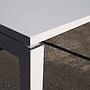 Office table with laminated tabletop and partition (240 x 164 cm)