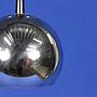 Hanging light in chromed steel