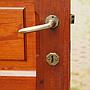 Door in varnished solid pine with glass panels (H. 245,5 cm x W. 86 cm) - Right