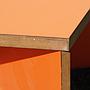 Coffee table by B-architecten from the Muntpunt library - Orange