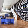 Seating structure by B-architecten from the Muntpunt library (various colors)