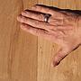 Wide plank flooring in solid oak with singularities (L. 246 x W. 19 cm)