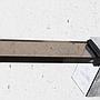 Towel holder in smoked tempered glass by Veca