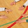 Gymnasium flooring panel in varnished solid beech (222 x 122 cm) - Sold per panel