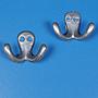 Coat hook in cast aluminium