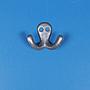 Coat hook in cast aluminium