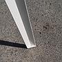 Pair of triangular table legs 'Sanba' by PJ Mares for Serax - White