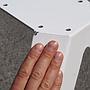 Pair of triangular table legs 'Sanba' by PJ Mares for Serax - White
