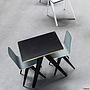 Pair of triangular table legs 'Sanba' by PJ Mares for Serax - White