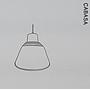 Hanging light 'Cabasa' in white lacquered steel by Serax