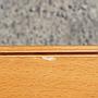 Square coffee table in laminated wood with glass table top