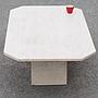 Coffee table in travertin (120 x 60 cm)