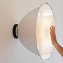 Wall light 'Karl' with aluminium diffuser