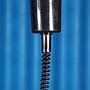 Hanging light in blue enameled steel by Elco Lite (ca. 1970) (⌀ 37,5 cm)