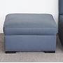 Sofa module with ottoman by Donghia